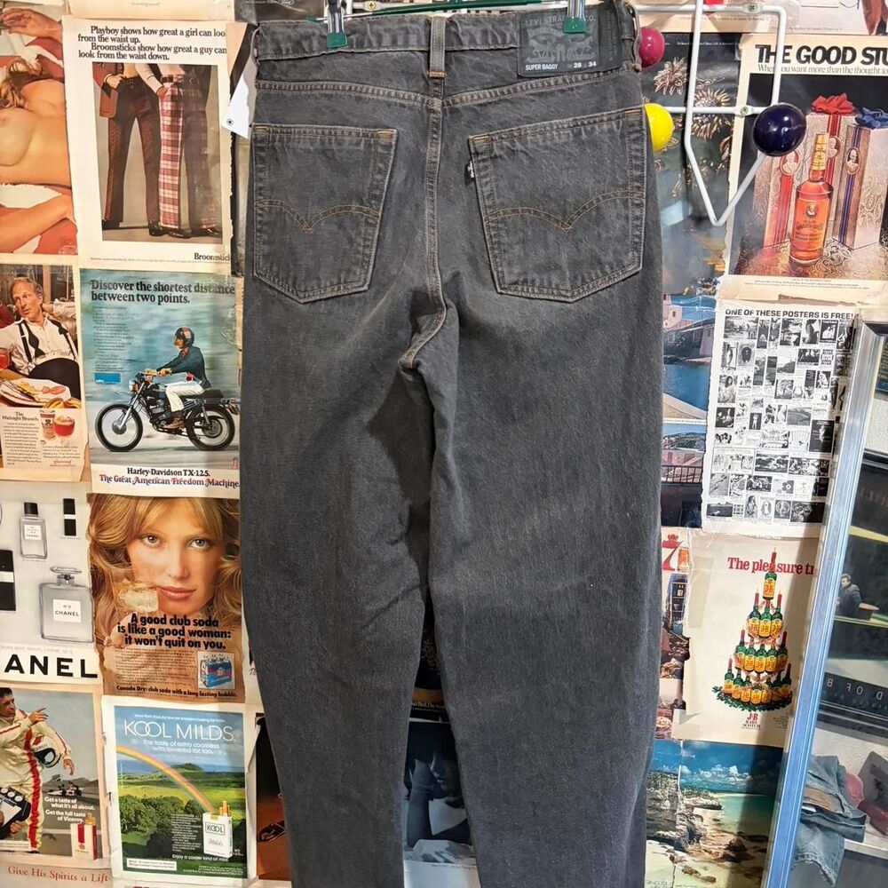 Levi-s Men's Black and Grey Jeans